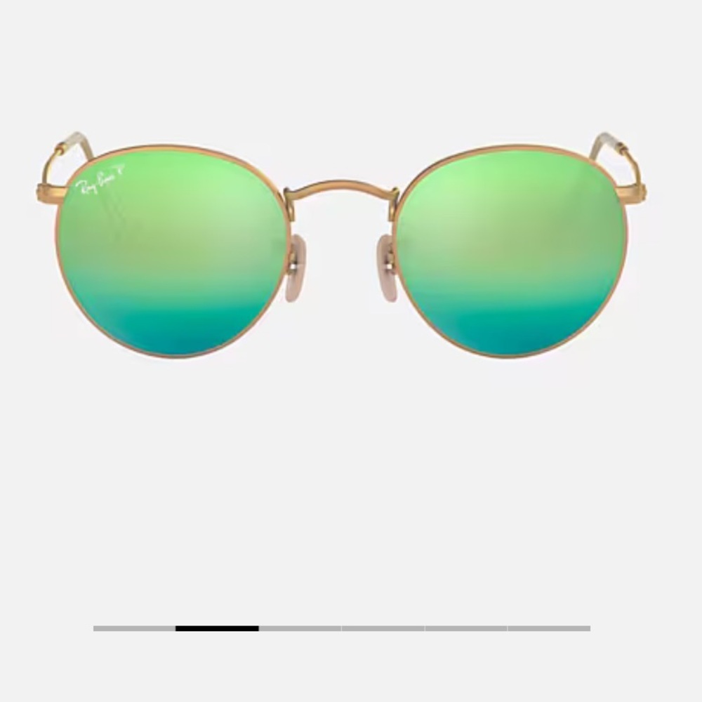 Ray-Ban Round Flash Green Lenses